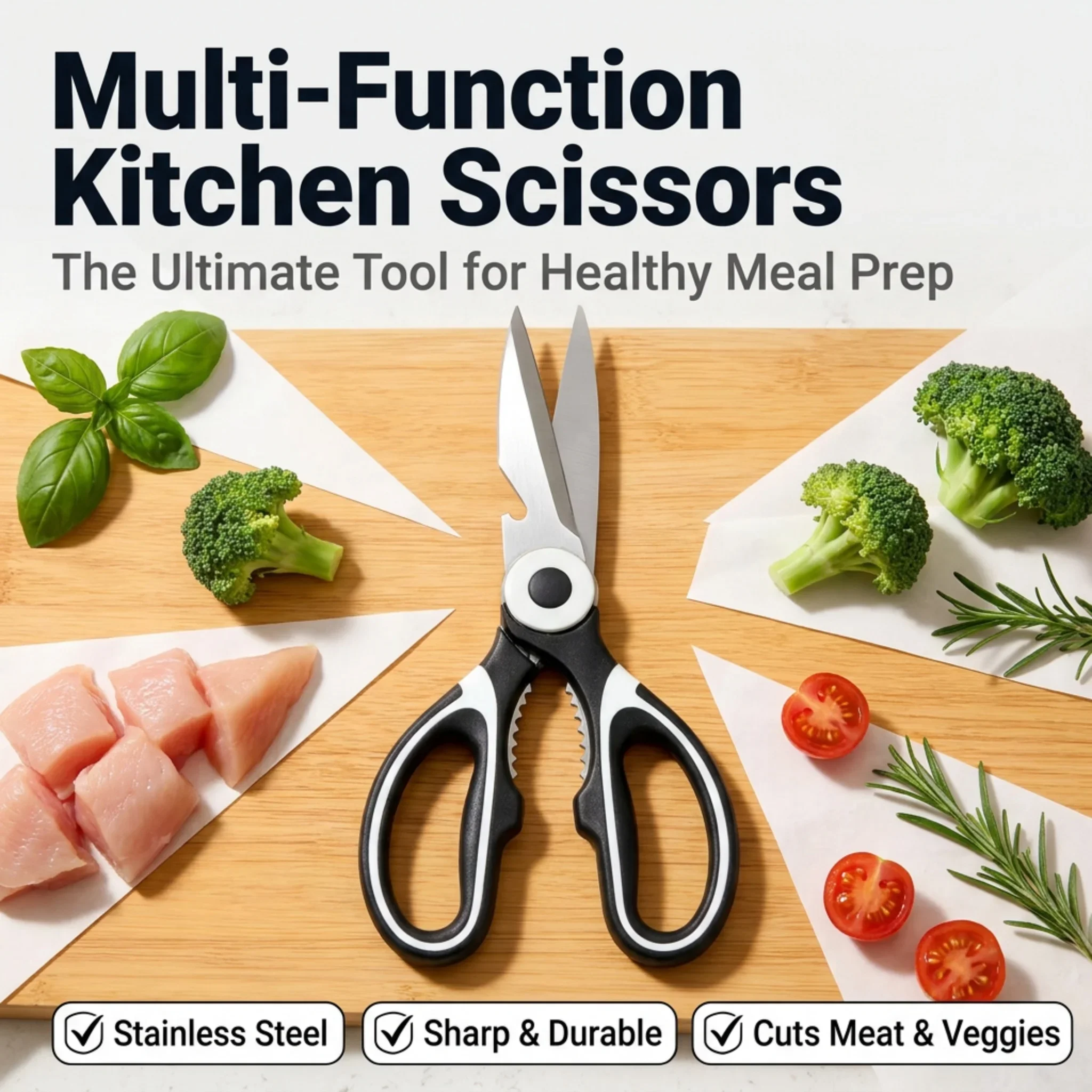Meal Prep Veggie - Kitchen Scissors for Meal Prep -