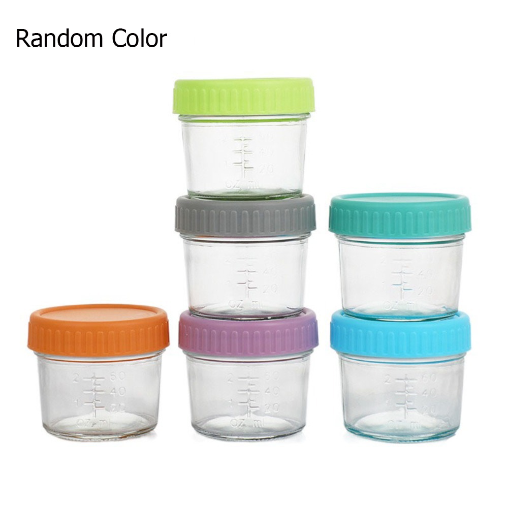 Salad Container Jar - 6pcs Mason Jar Glass Baby Food