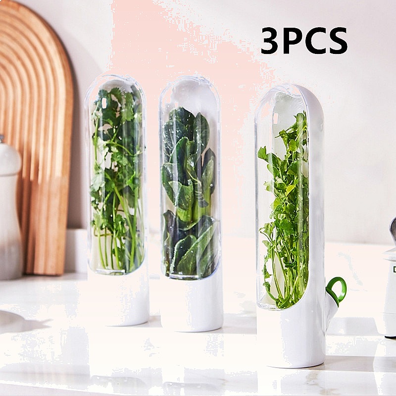 Herb Keeper Bottle - 1/2/3PCS Herb Saver Storage Container Fresh