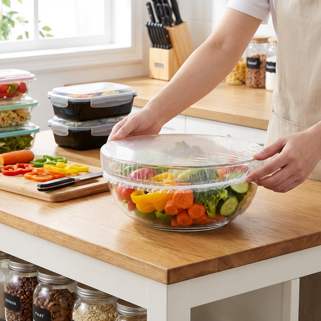 Meal Prep Wraps - Disposable Food Storage Covers - Elastic