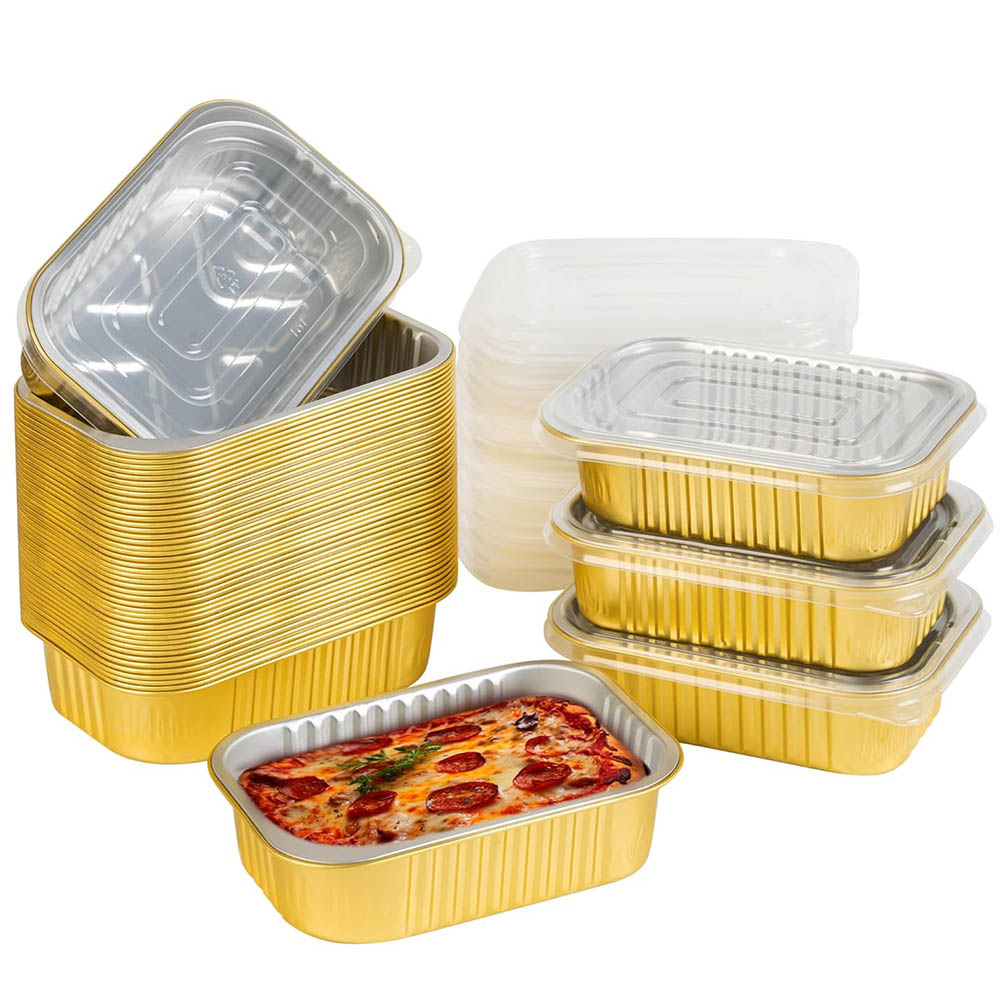 Meal Prep Ideas - Small Aluminum Pans with Lids Heavy
