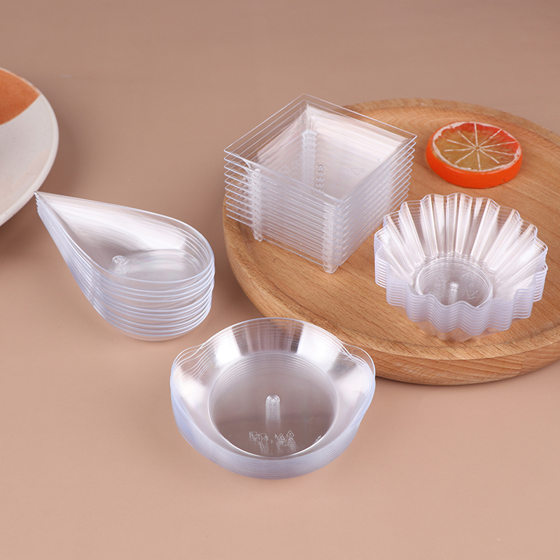 Meal Prep Yogurt - 10Pcs Transparent Mini Dessert Containers: Plastic