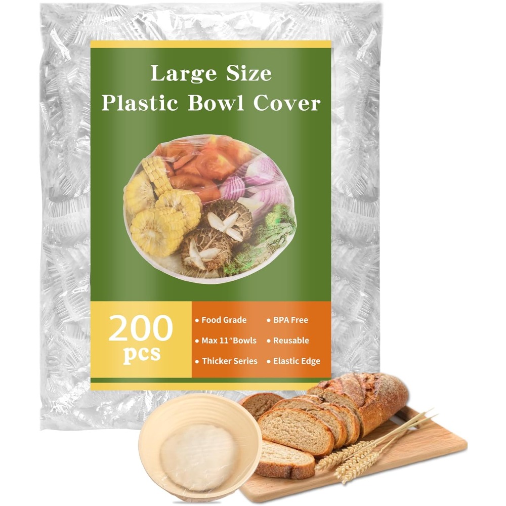 Meal Prep Wraps - 200 Bowl Covers Shower Caps for