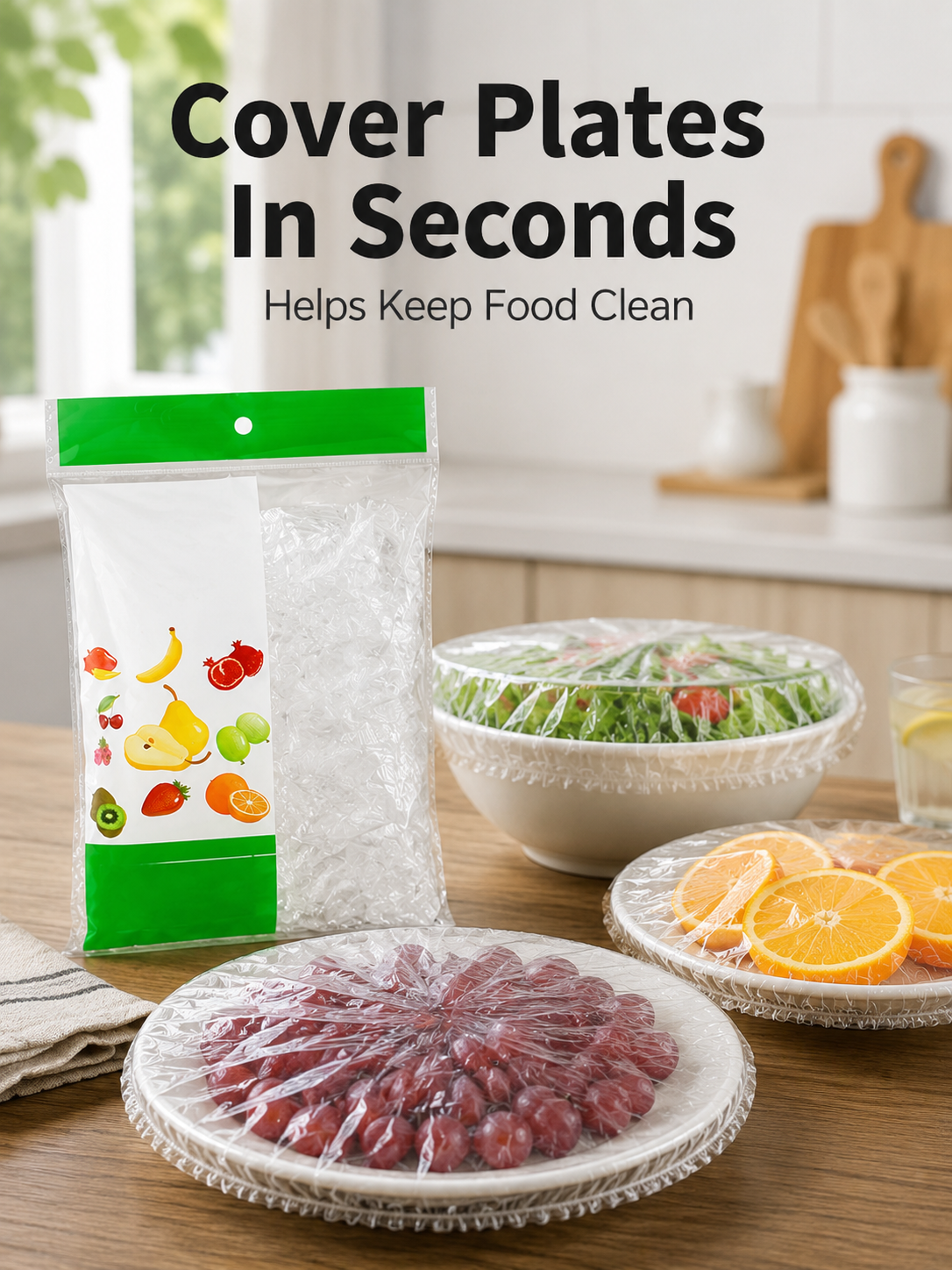 100 Pcs Disposable Elastic Bow - огляд і ціна Meal Prep Wraps