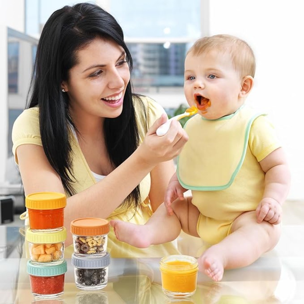6pcs Mason Jar Glass Baby Food - огляд і ціна Salad Container Jar