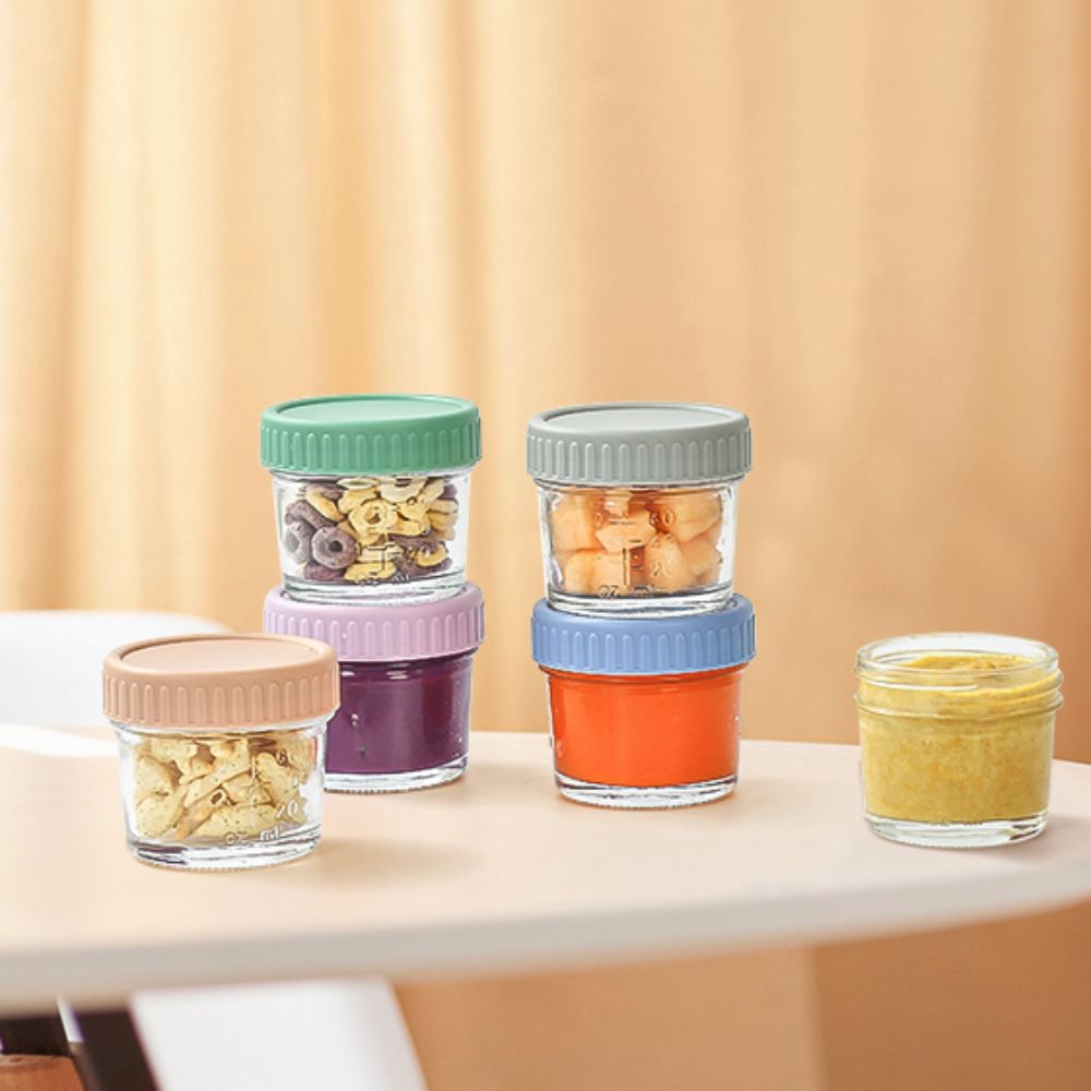 6pcs Mason Jar Glass Baby Food - огляд і ціна Salad Container Jar