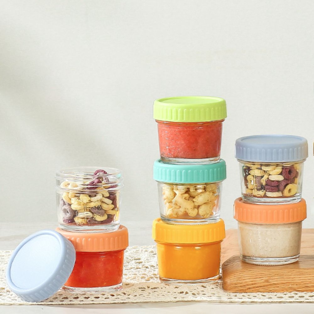 6pcs Mason Jar Glass Baby Food - огляд і ціна Salad Container Jar