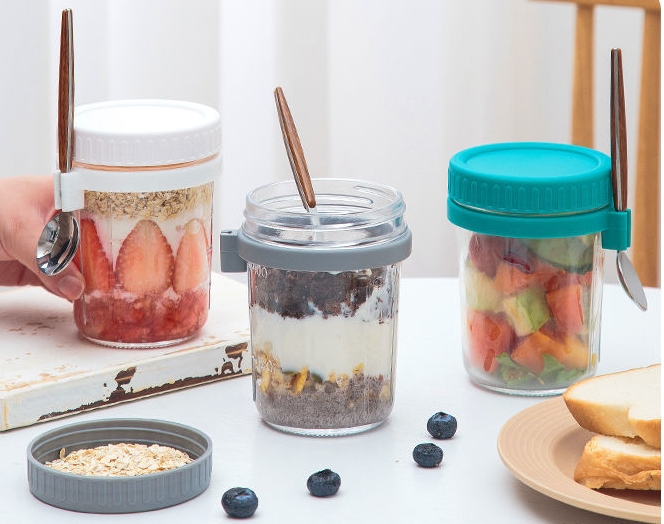 350ML Overnight Oat Cup Glass  - огляд і ціна Meal Prep Yogurt