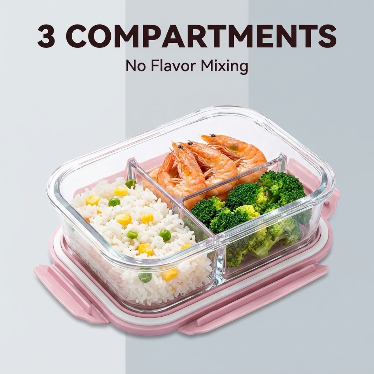 Cute Pink Glass Meal Prep Cont - огляд і ціна Meal Prep Oven Safe Containers