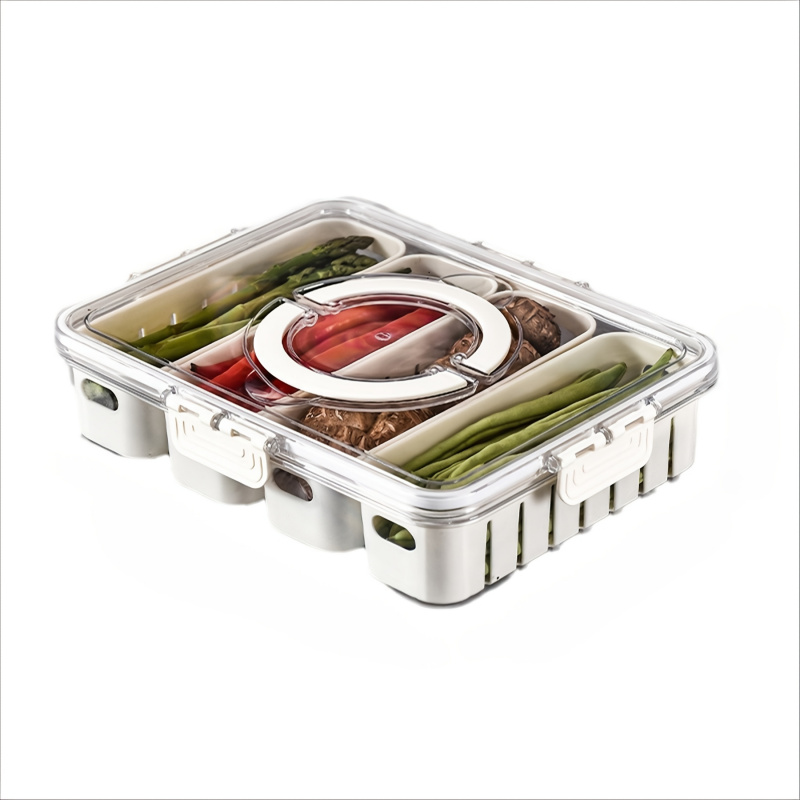 4-Section HOTU Fridge Containe - огляд і ціна Meal Prep Veggie