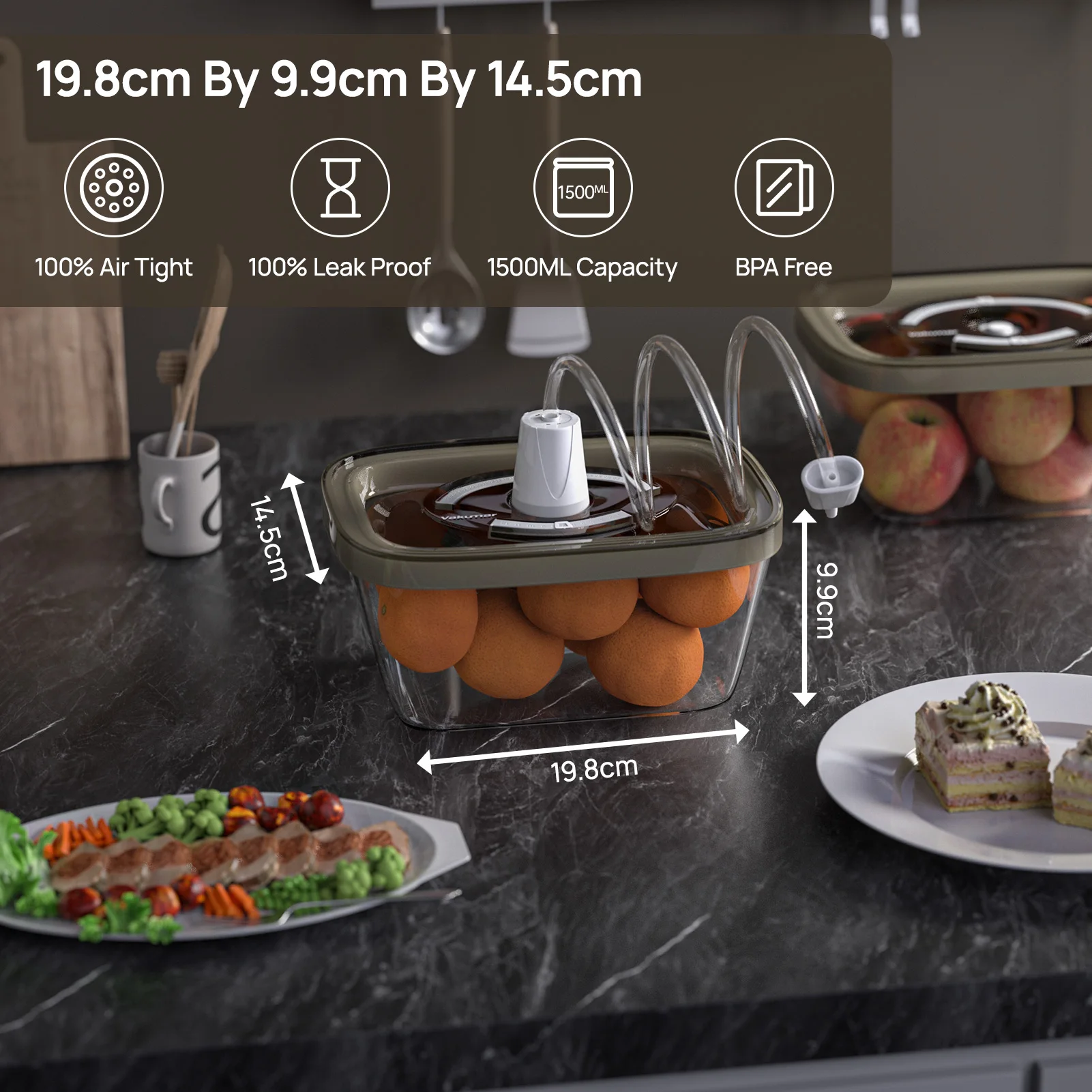 Vakumar 2PCS Glass Food Storag - огляд і ціна Meal Prep Ideas