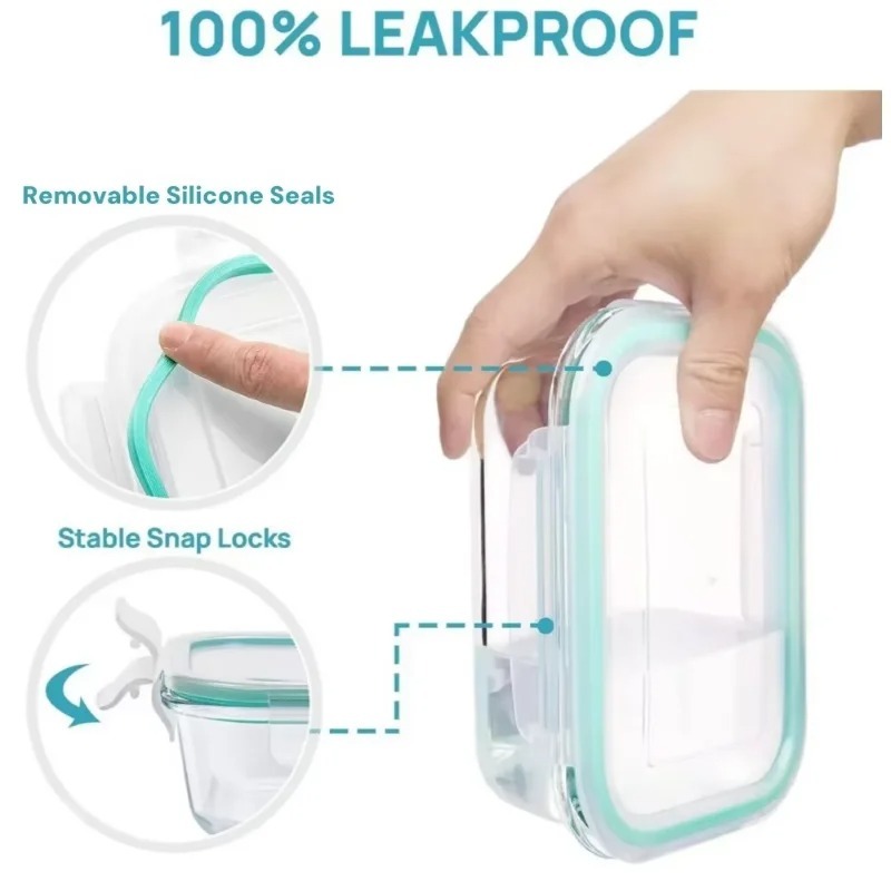 Glass lunch box food storage c - огляд і ціна Meal Prep Oven Safe Containers