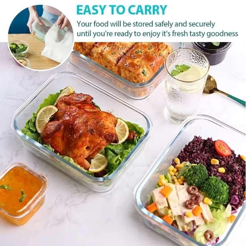 Glass lunch box food storage c - огляд і ціна Meal Prep Oven Safe Containers