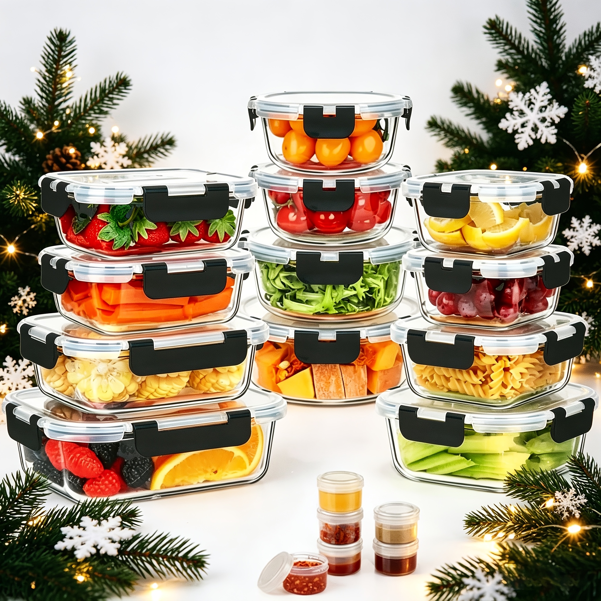 17pcs Glass Food Storage Conta - огляд і ціна Meal Prep Oven Safe Containers