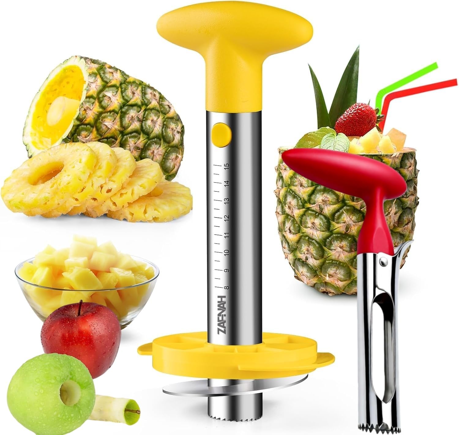 Pineapple Corer & Slicer Tool  - огляд і ціна Pineapple Corer Slicer