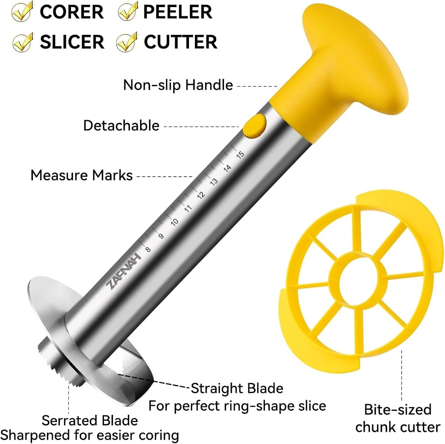 Pineapple Corer & Slicer Tool  - огляд і ціна Pineapple Corer Slicer