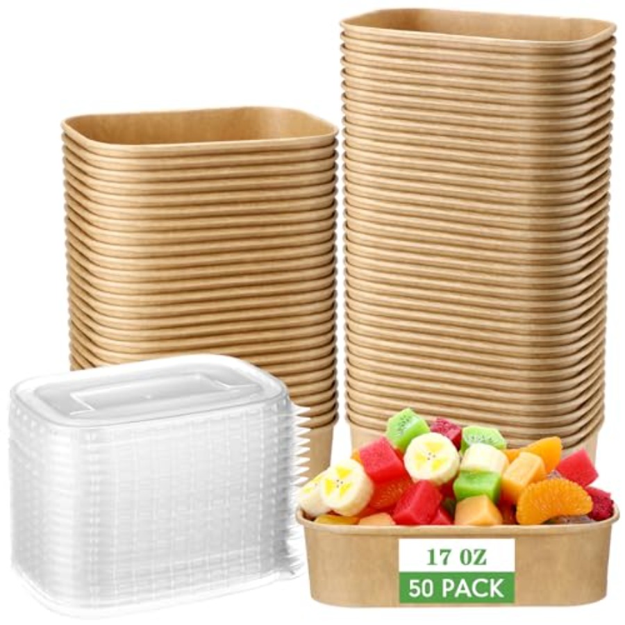 50 Pack Disposable Food Contai - огляд і ціна Meal Prep Yogurt