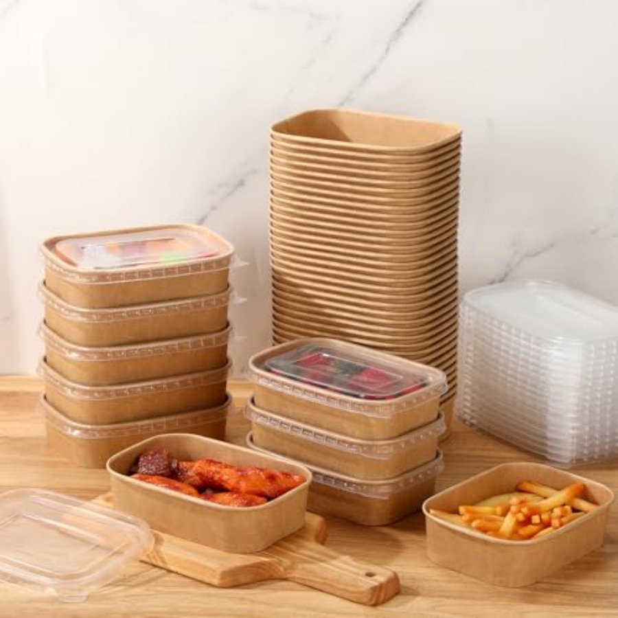50 Pack Disposable Food Contai - огляд і ціна Meal Prep Yogurt