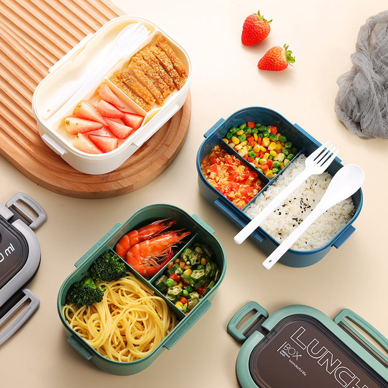 Double-layer Lunch Box Student - огляд і ціна Salad Container Jar