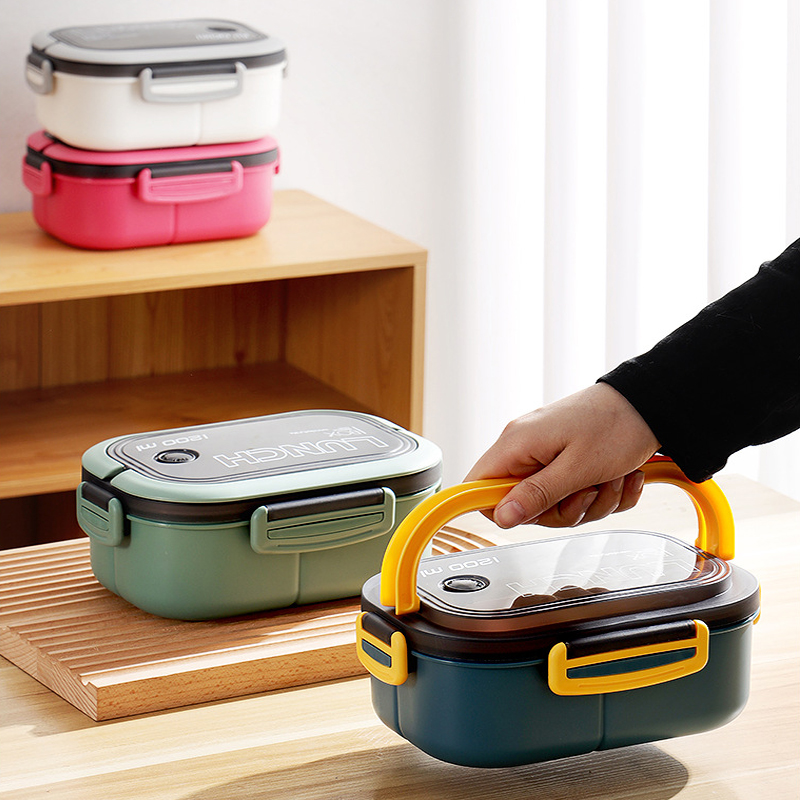 Double-layer Lunch Box Student - огляд і ціна Salad Container Jar