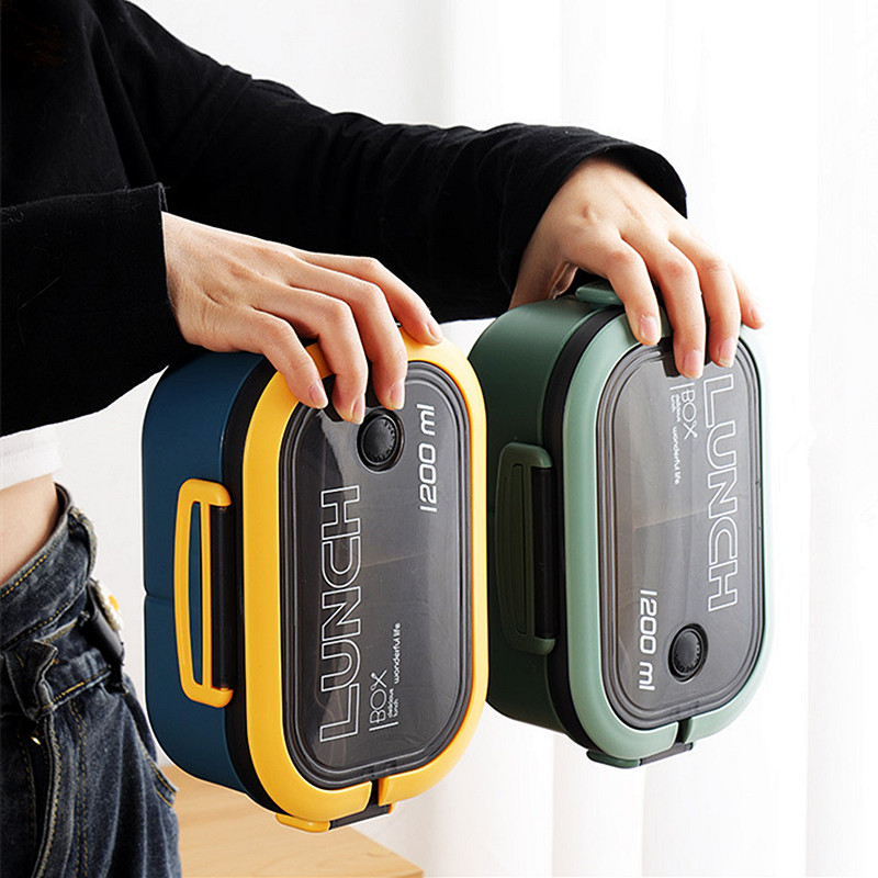 Double-layer Lunch Box Student - огляд і ціна Salad Container Jar