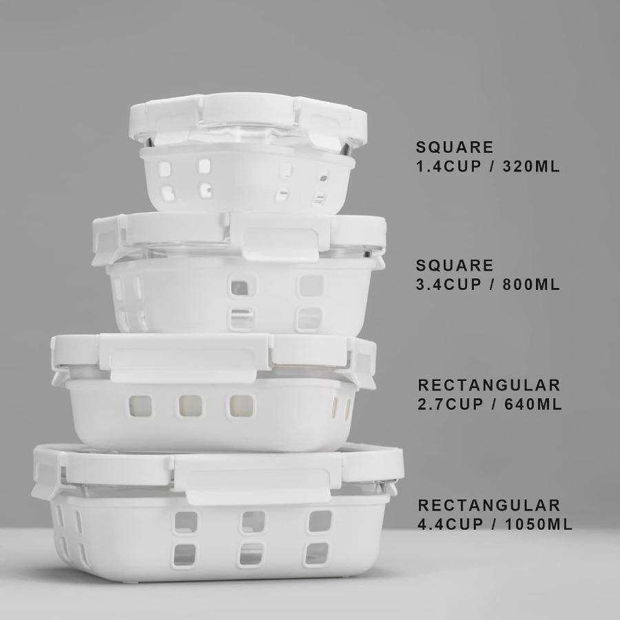 Glass Food Storage Meal Prep C - огляд і ціна Meal Prep Wraps