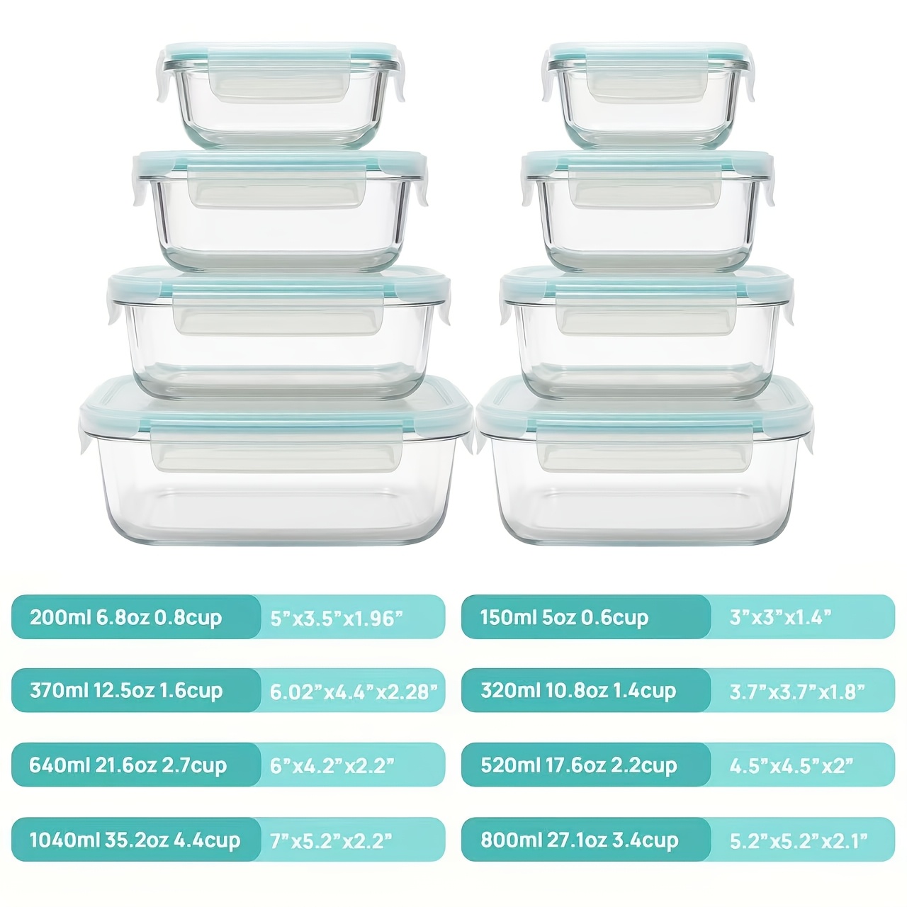Premium Glass Food Storage Con - огляд і ціна Meal Prep Oven Safe Containers