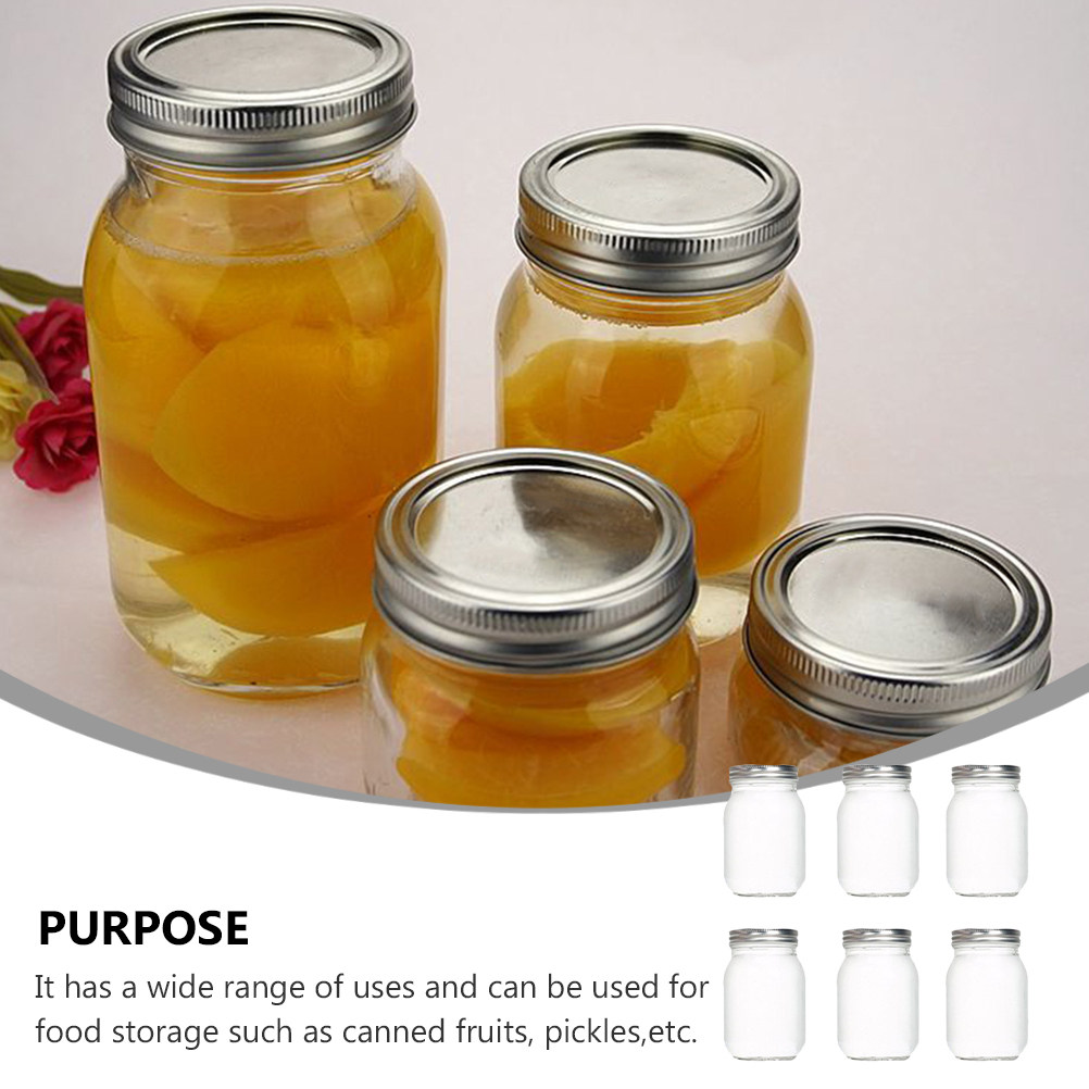 6Pcs Round Glass Food Storage  - огляд і ціна Salad Container Jar