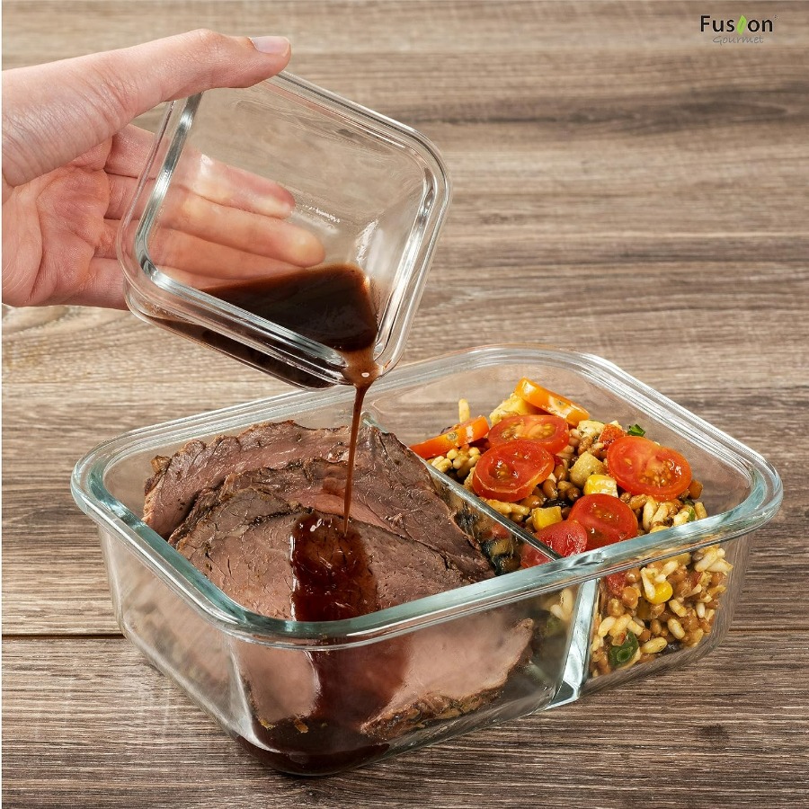 Glass Meal Prep Containers wit - огляд і ціна Meal Prep Oven Safe Containers