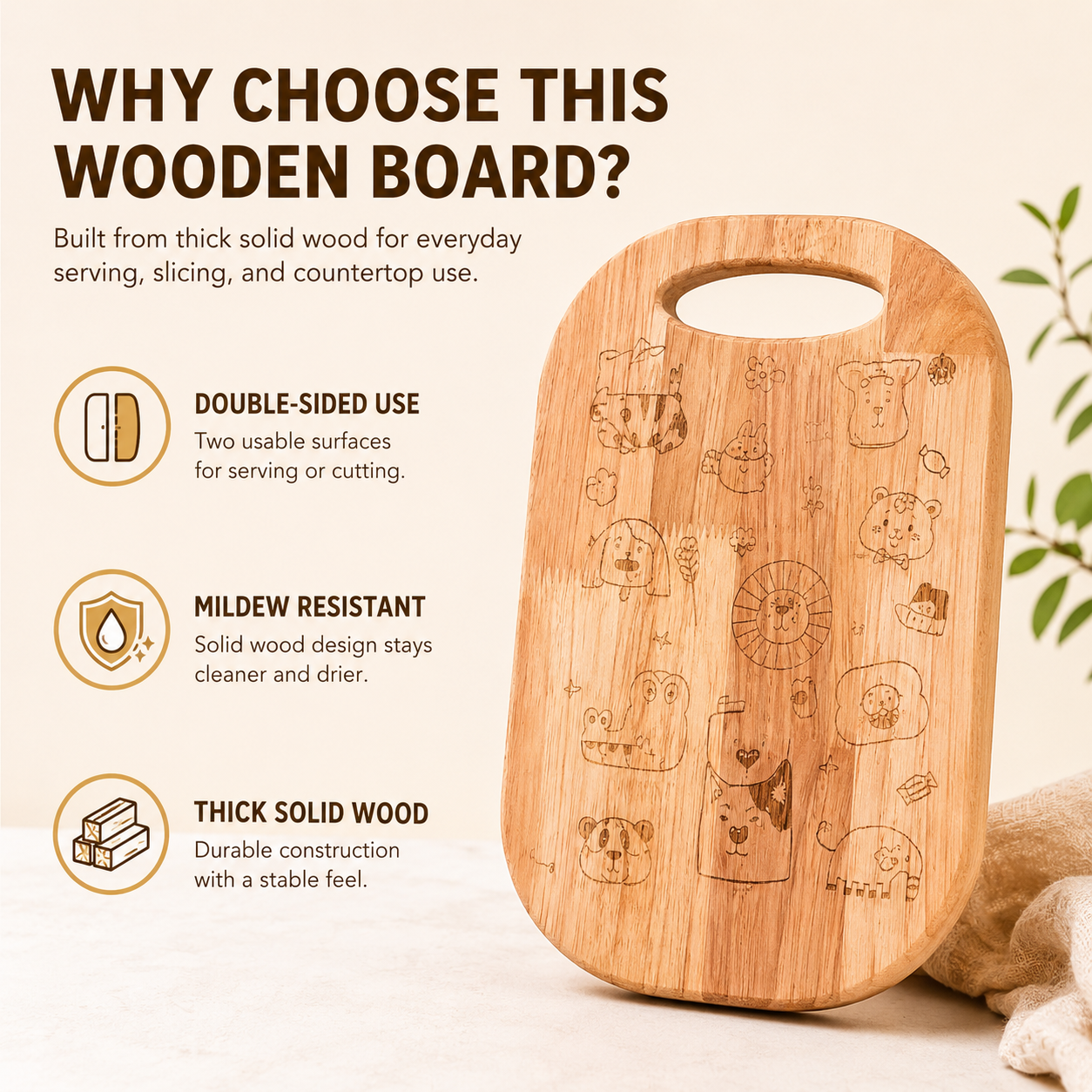 Reusable Wooden Bread Board Cu - огляд і ціна Meal Prep Veggie