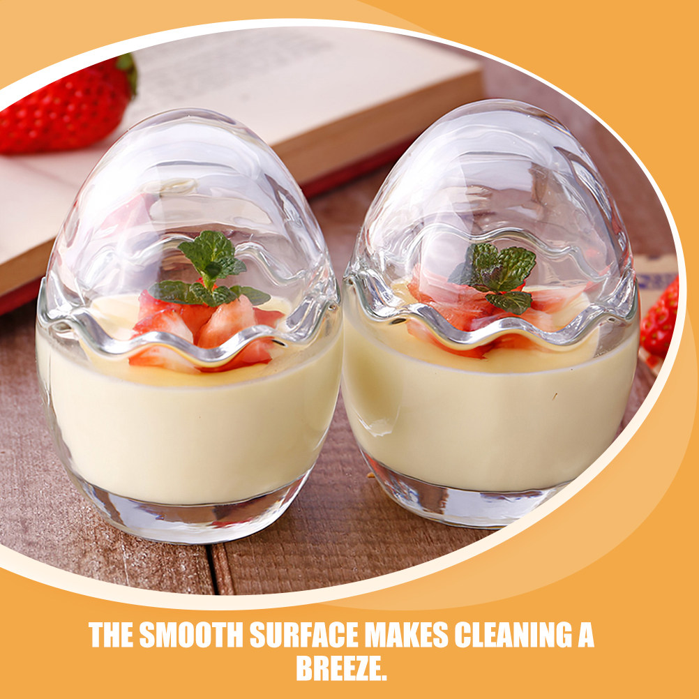 Eggshell Glass Pudding Cup Set - огляд і ціна Meal Prep Yogurt