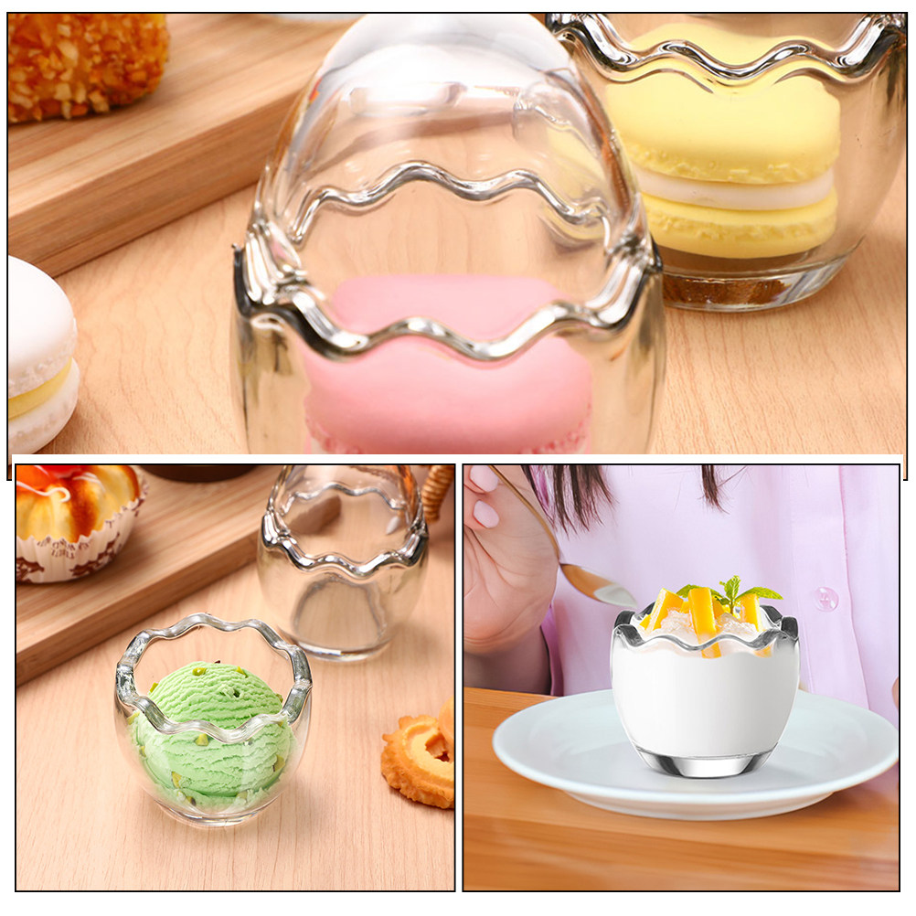Eggshell Glass Pudding Cup Set - огляд і ціна Meal Prep Yogurt