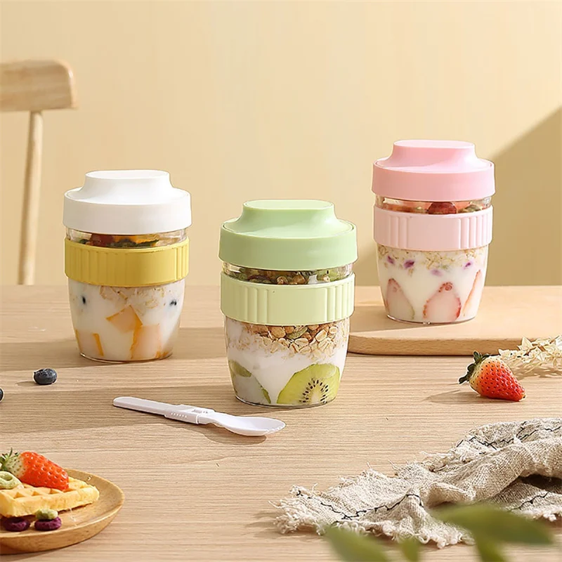 Portable Breakfast Fruit Oat Y - огляд і ціна Salad Container Jar