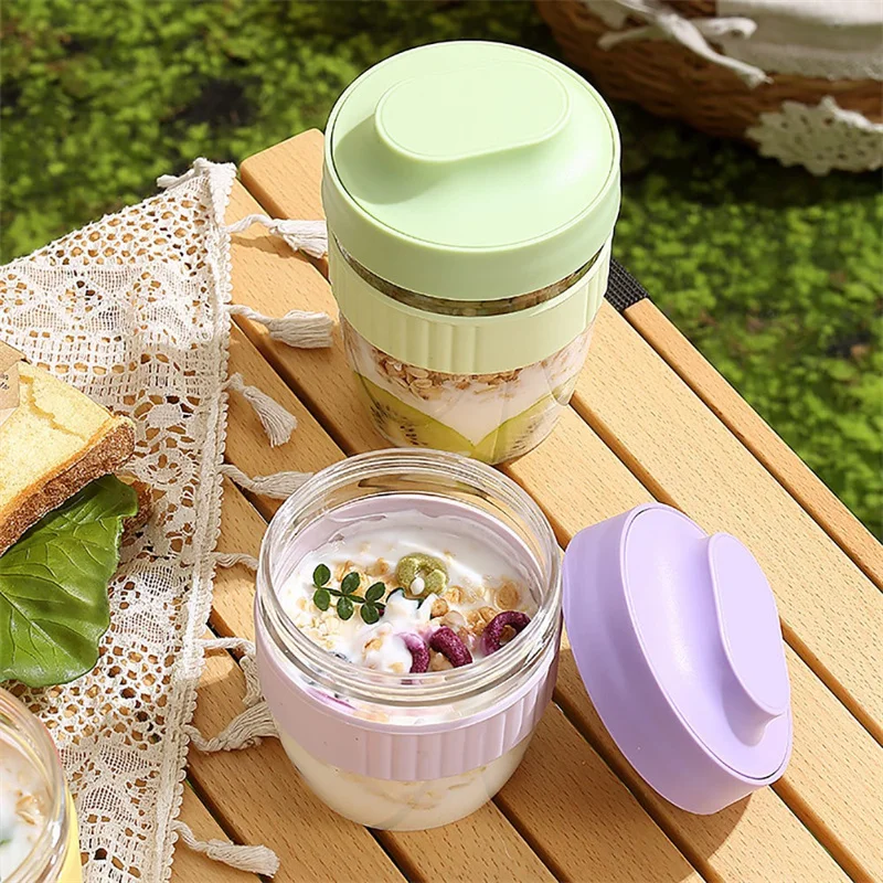 Portable Breakfast Fruit Oat Y - огляд і ціна Salad Container Jar
