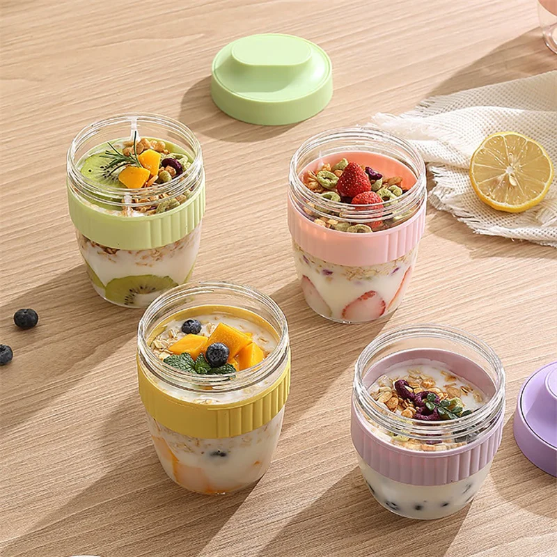 Portable Breakfast Fruit Oat Y - огляд і ціна Salad Container Jar