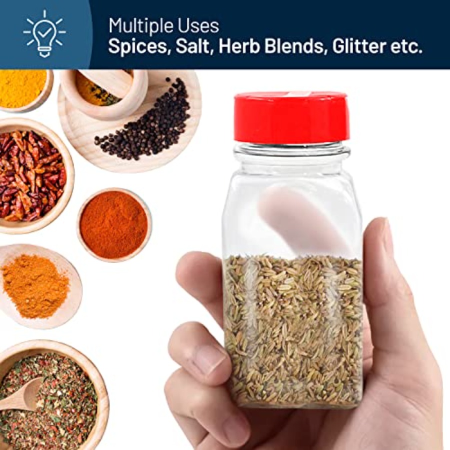 9.5 Oz Plastic Spice Jars with - огляд і ціна Herb Keeper Bottle