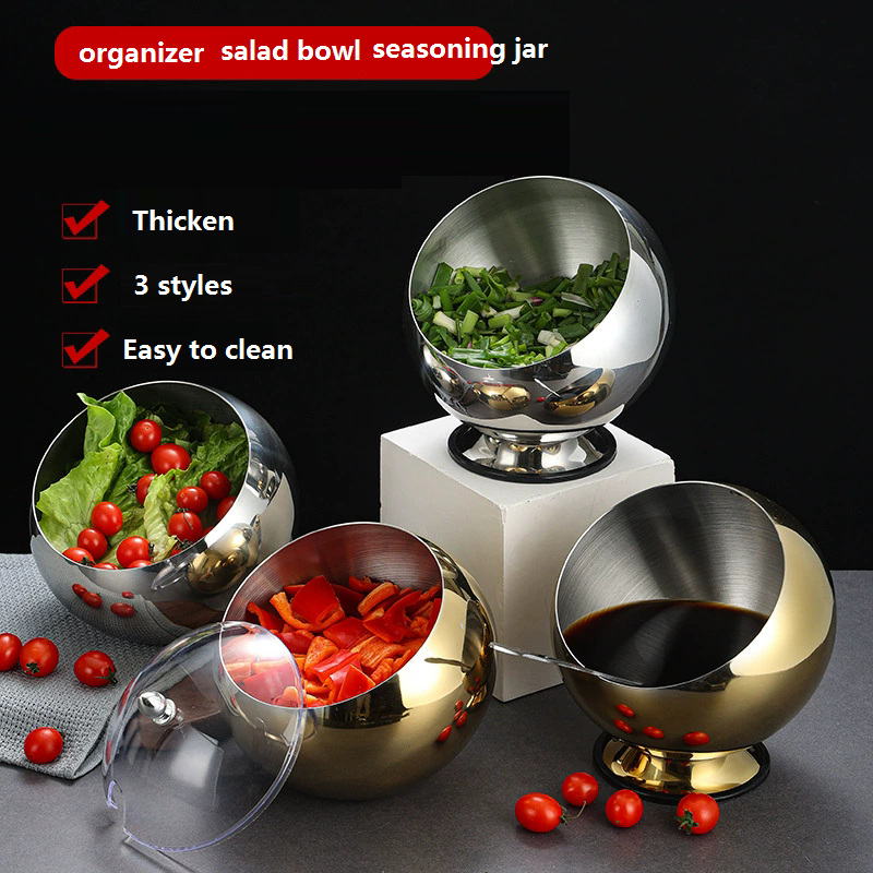 Gold Stainless Steel storage O - огляд і ціна Salad Container Jar