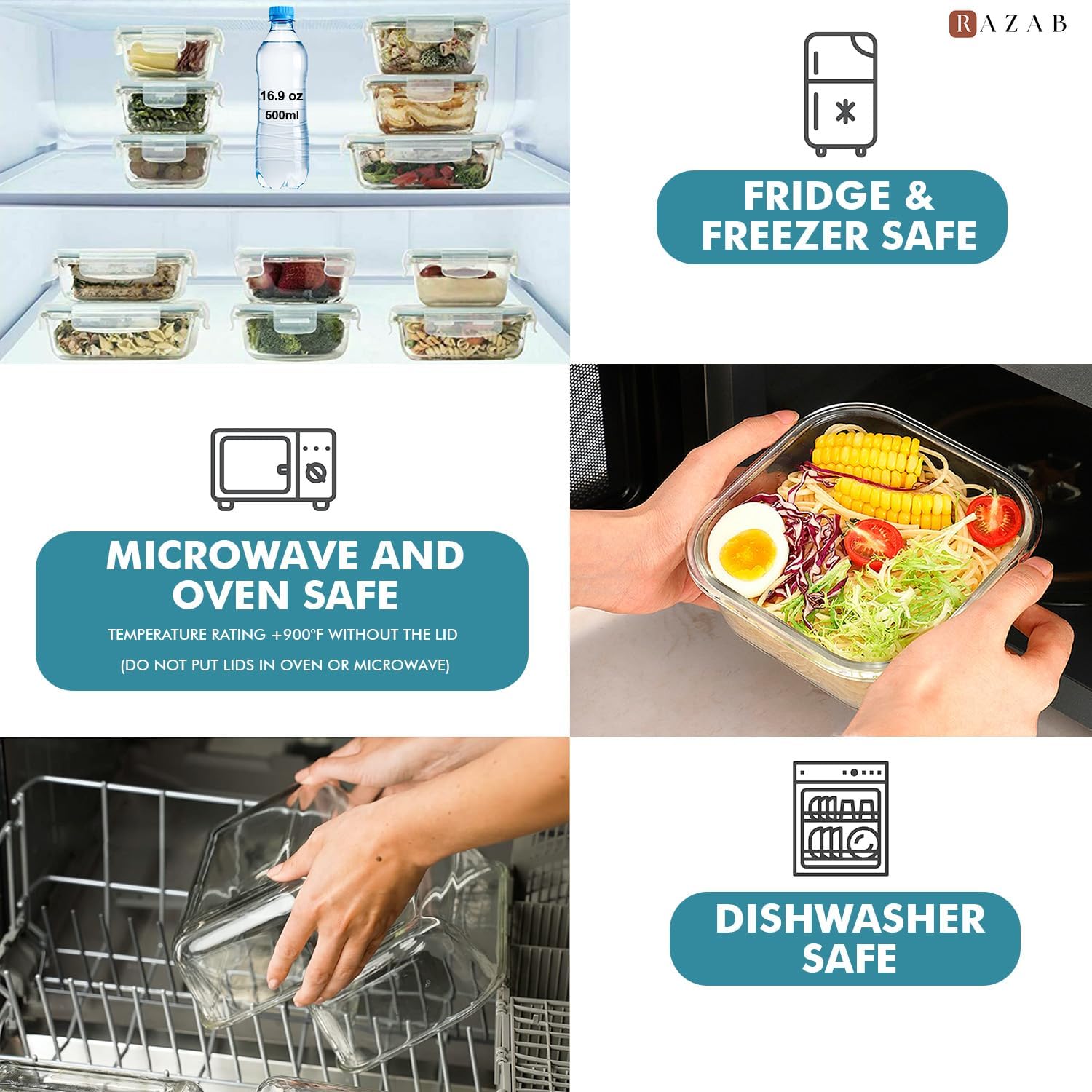 24 Pc Airtight Glass Food Stor - огляд і ціна Meal Prep Oven Safe Containers
