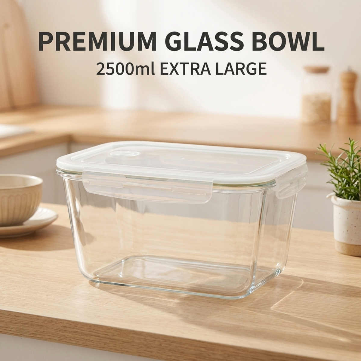 High Borosilicate Glass Crispe - огляд і ціна Meal Prep Veggie