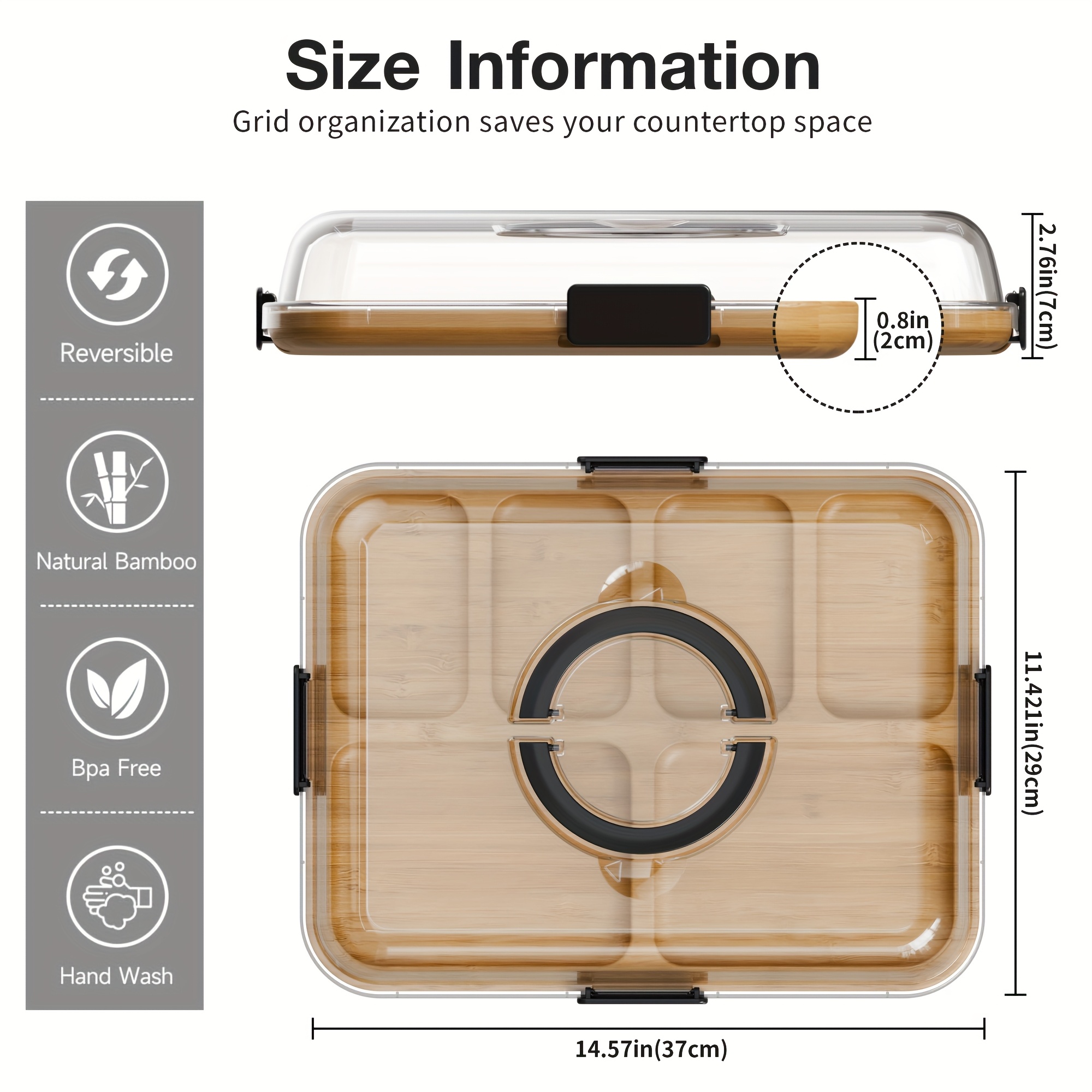 Clear Stackable Food Storage C - огляд і ціна Meal Prep Veggie