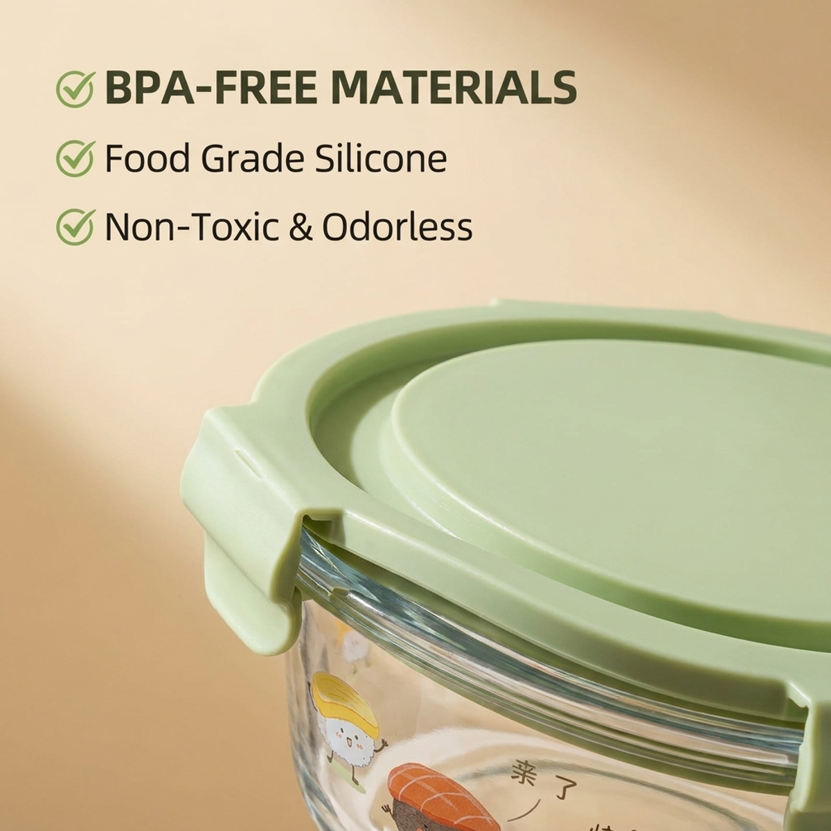 Leakproof Matcha Green Glass L - огляд і ціна Meal Prep Oven Safe Containers
