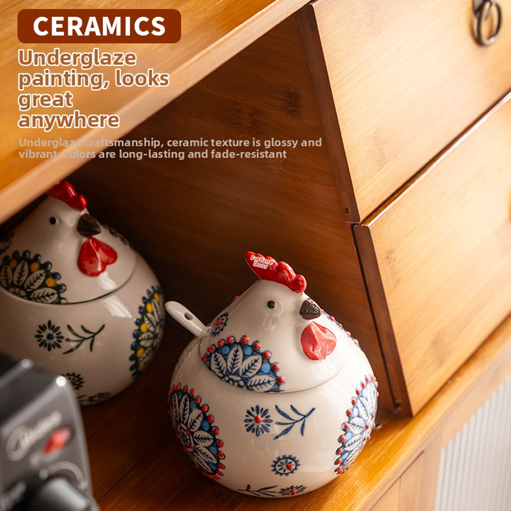 Cute Chicken Seasoning Jar Wit - огляд і ціна Herb Keeper Bottle