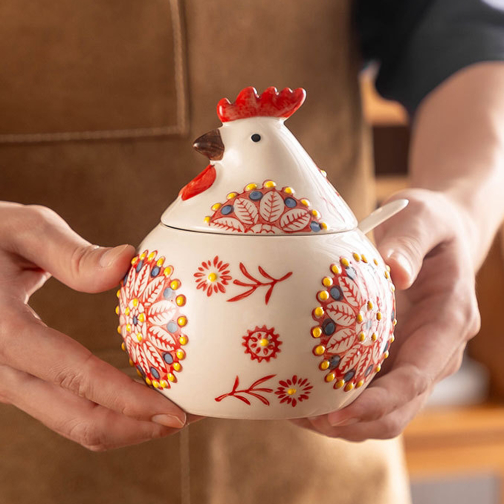Cute Chicken Seasoning Jar Wit - огляд і ціна Herb Keeper Bottle