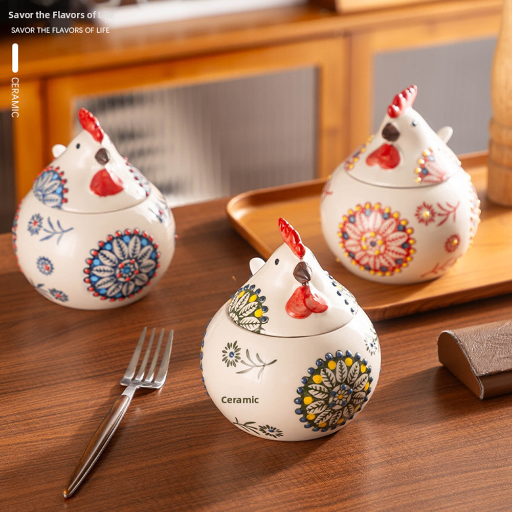 Cute Chicken Seasoning Jar Wit - огляд і ціна Herb Keeper Bottle