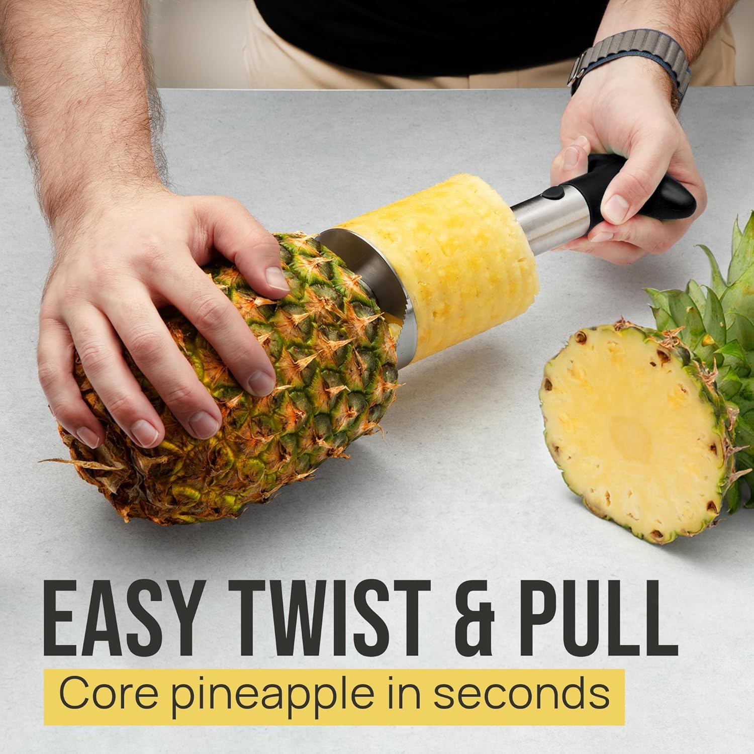 Stainless Steel Pineapple Core - огляд і ціна Pineapple Corer Slicer